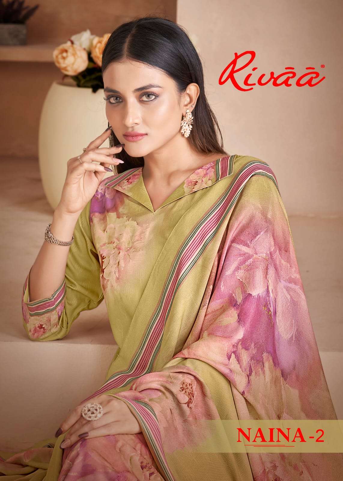Rivaa Naina Vol 2 Unstitch Cotton Ladies Suit Wholesale Surat