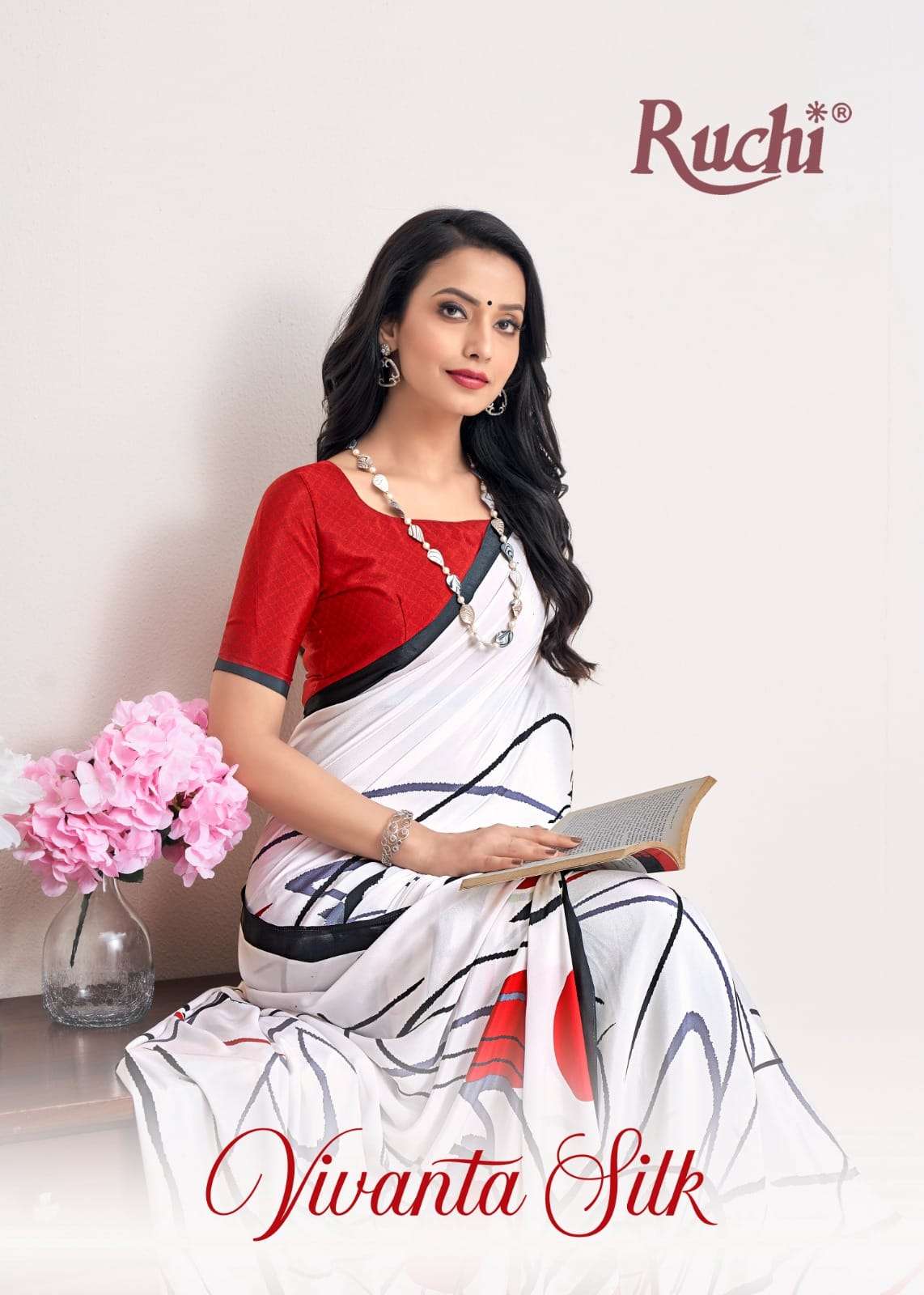Ruchi Saree Vivanta Silk Vol 31 Fancy Crape Silk Matching Designs Occasion Wear Saree