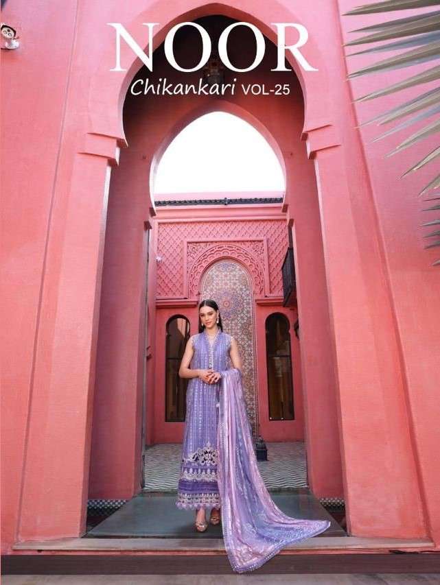 Saniya Trendz Noor Chikankari Vol 25 Fancy Pakistani Cotton Suits New Designs