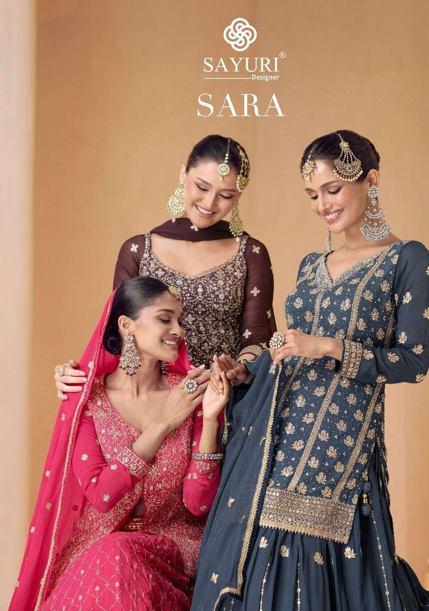 Sayuri Sara 5419 To 5421 Latest Designer Dress Partywear Collection
