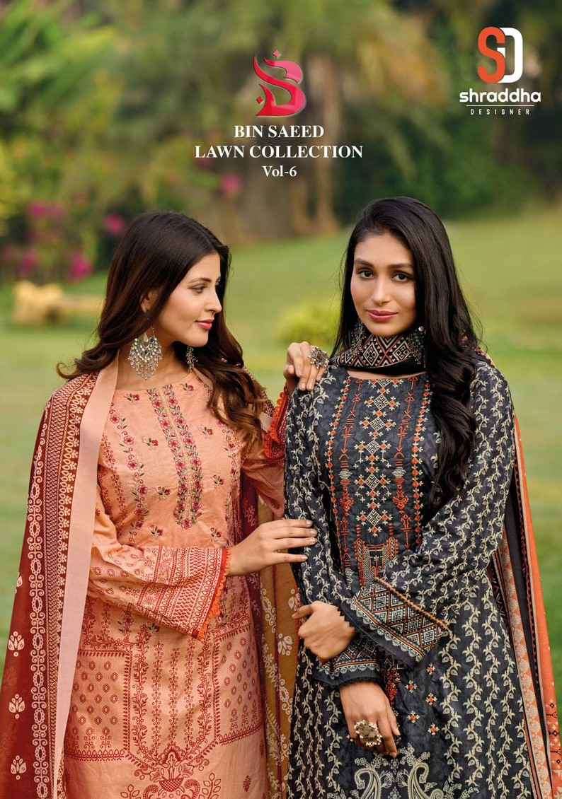 Shraddha Bin Saeed Lawn Collection Vol 6 Summer Collection Pakistani Dress Suppliers