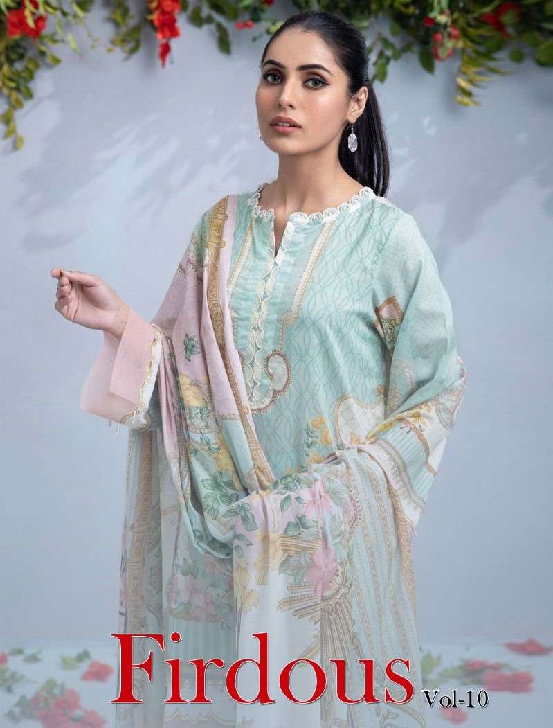 Shraddha Firdous Vol 10 Summer Collection Pakistani Dress Catalog Dealers