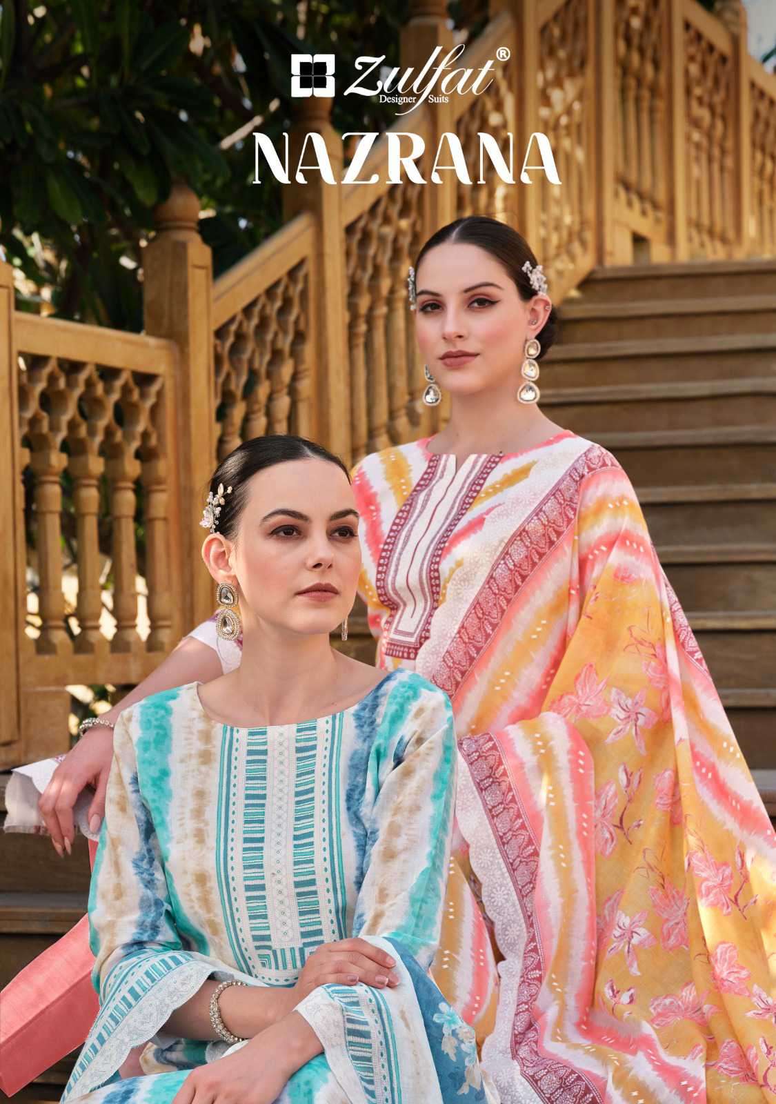 Zulfat Nazrana Pure Cotton Exclusive Salwar Kameez Summer Collection