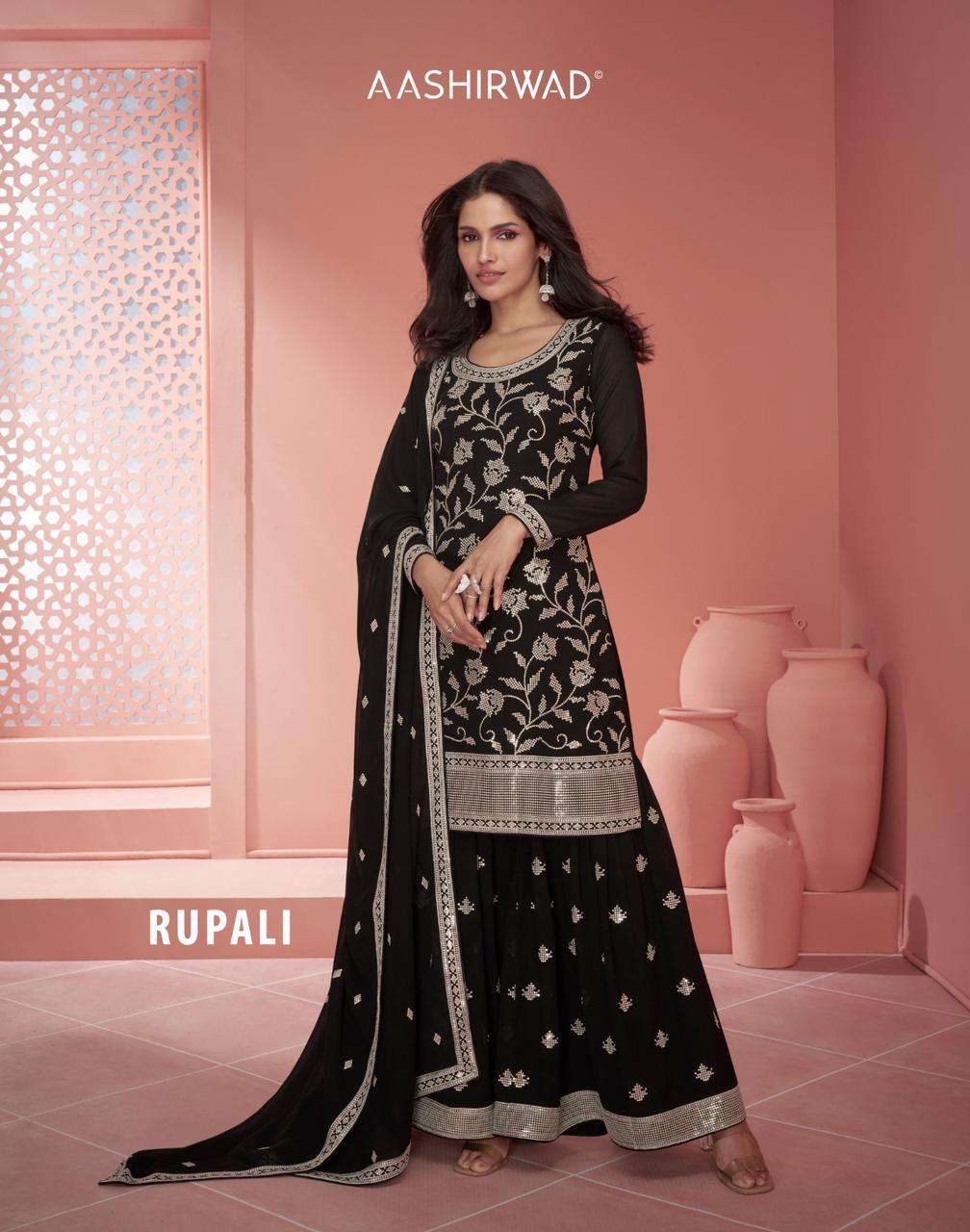Aashirwad Rupali 9918 And 9919 New Designer Palazzo Dress Suppliers