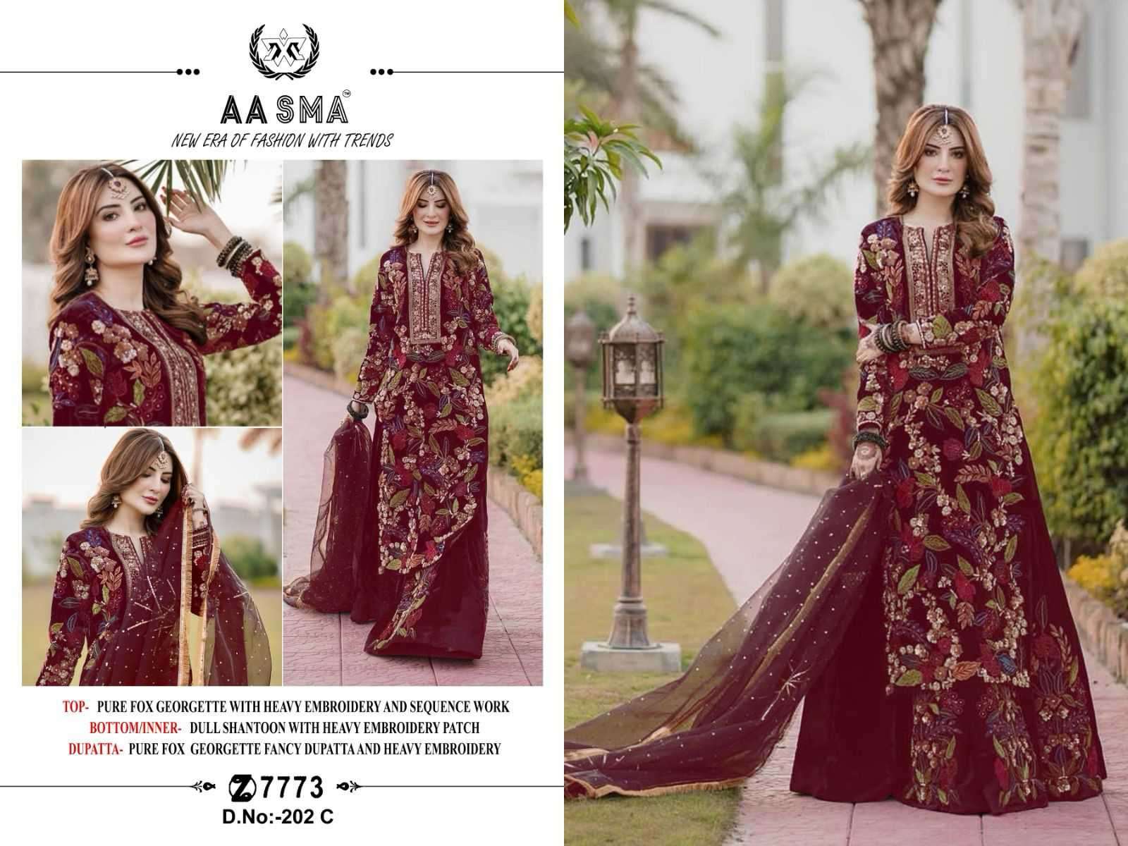 Aasma 202 Colors Hit Designs Pakistani Suit Festive Collection