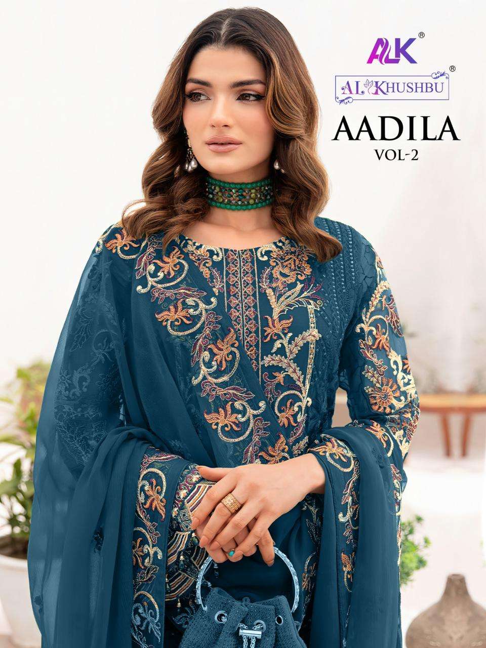 Al Khushbu Aadila Vol 2 5056 Colors Fancy Georgette Pakistani Dress New Designs