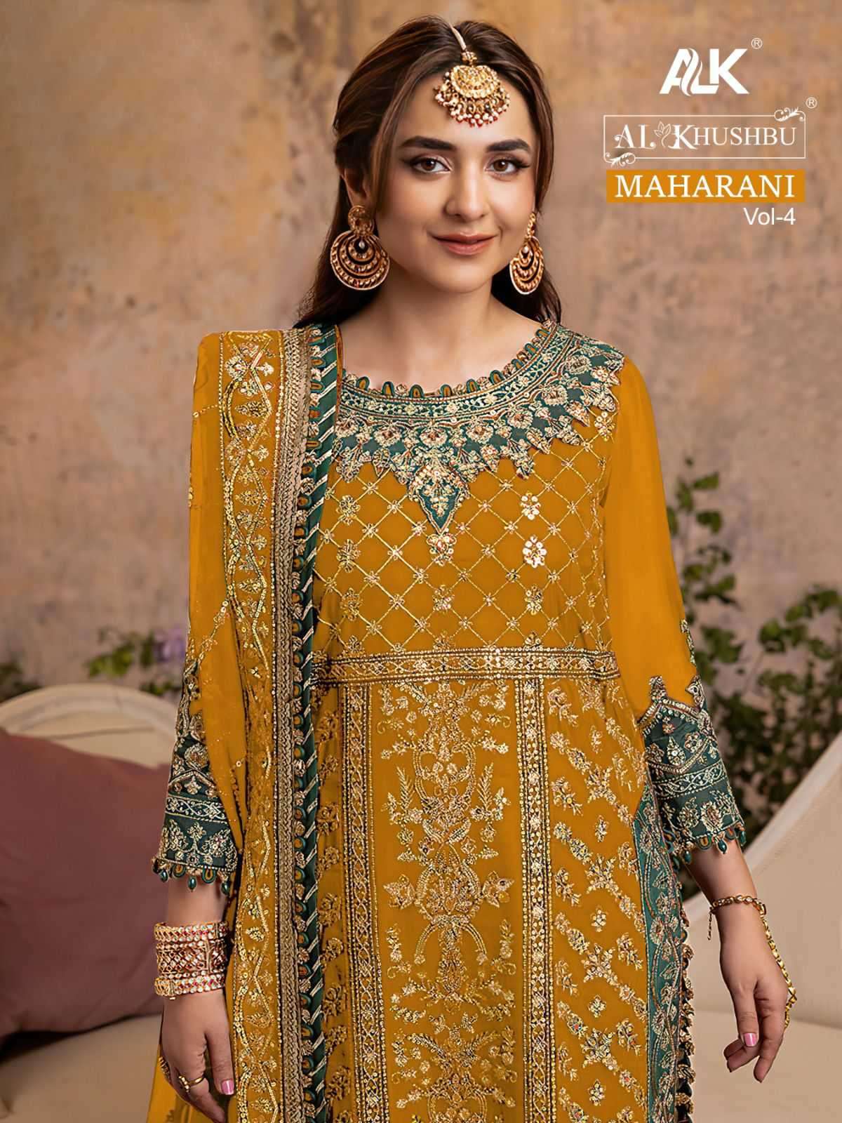 Al Khushbu Maharani Vol 4 5082 Colors Wedding Dress Latest Pakistani Designs
