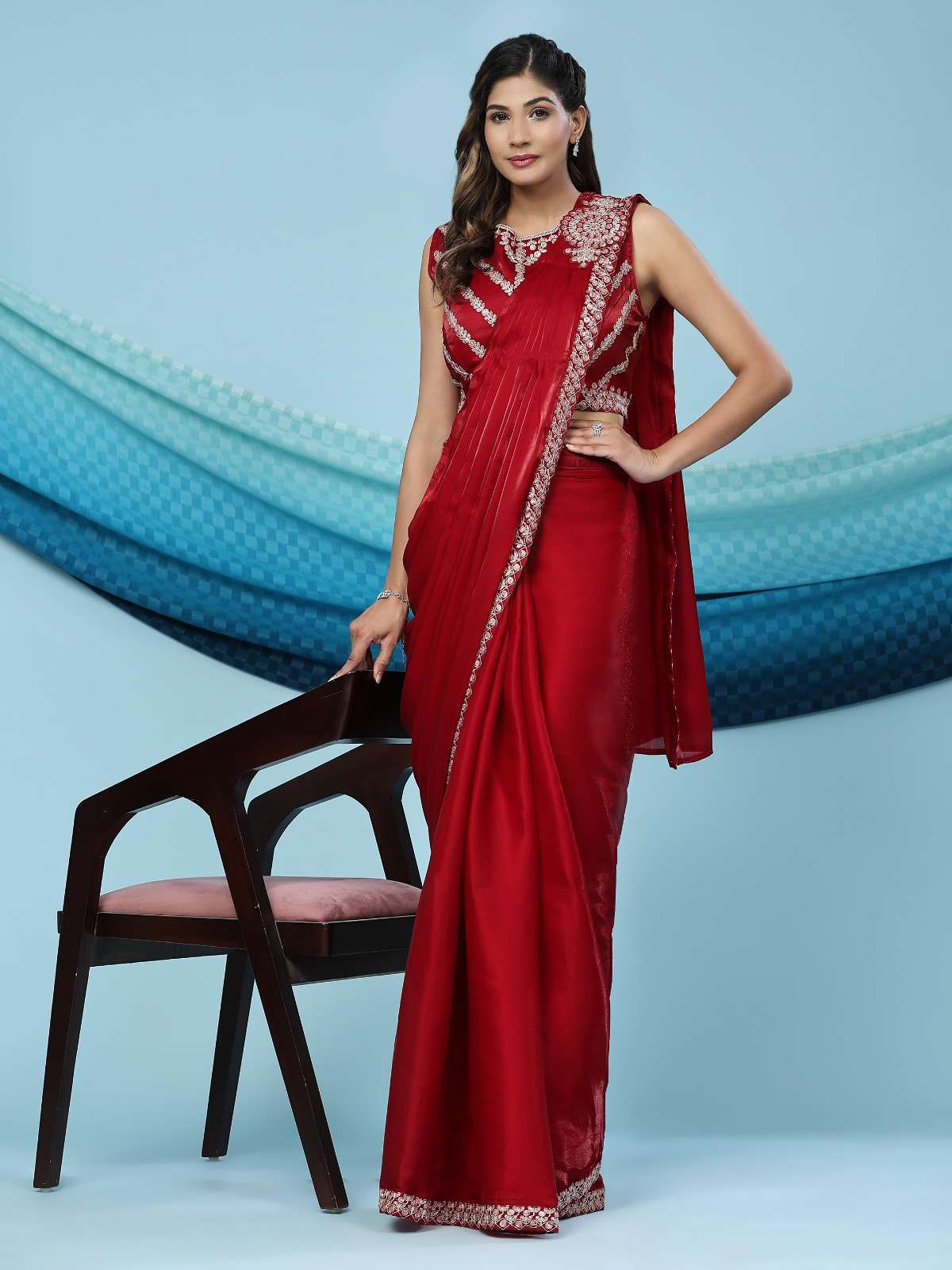Amoha Trends 240 Colors Designer Silk Readymade Saree New Collection