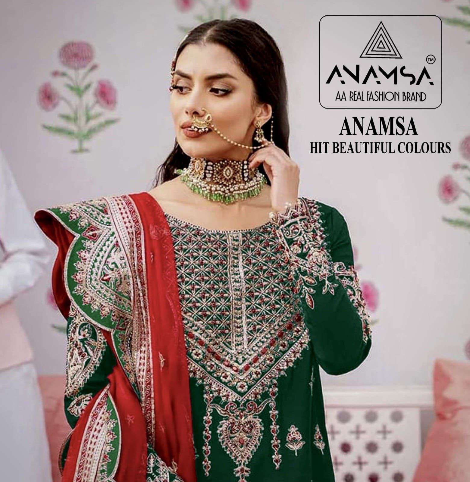 Anamsa 286 Colors Wedding Wear Pakistani Designer Dress Online Collection