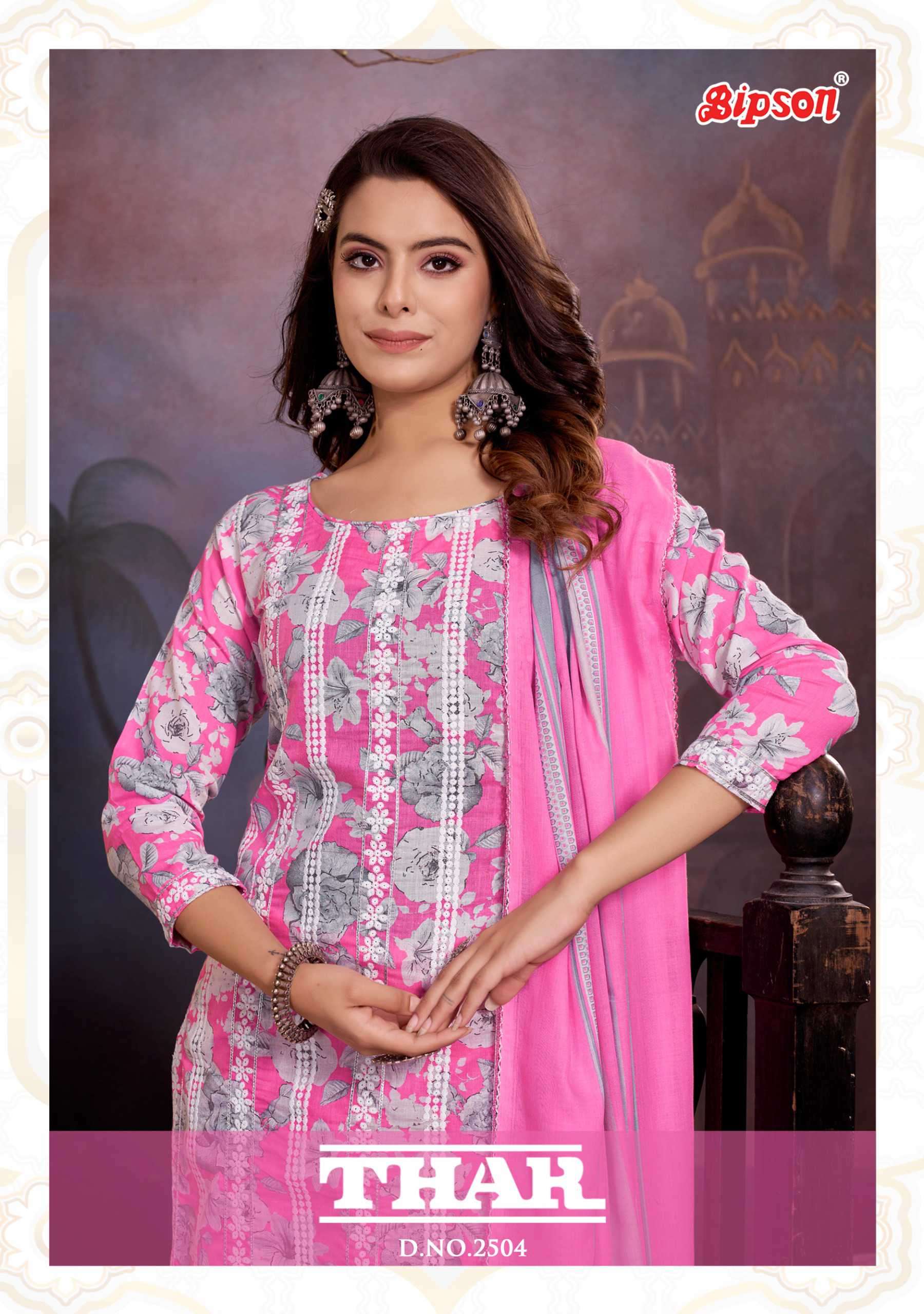 Bipson Thar 2504 Pure Cotton Ladies Dress Suppliers In Surat
