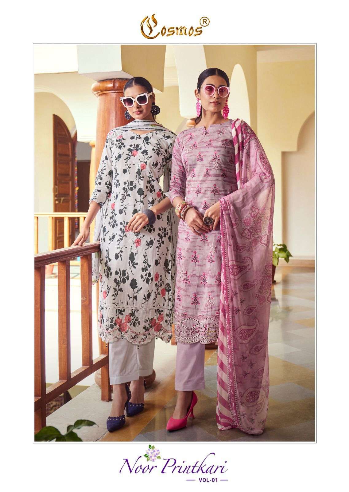 Cosmos Noor Printkari Vol 1 Pakistani Fancy Cotton Dress Wholesalers