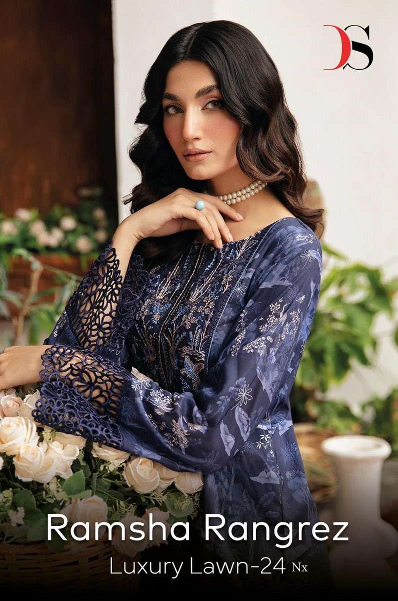 Deepsy Ramsha Rangrez Luxury Lawn 24 Nx Cotton Pakistani Dress Suppliers