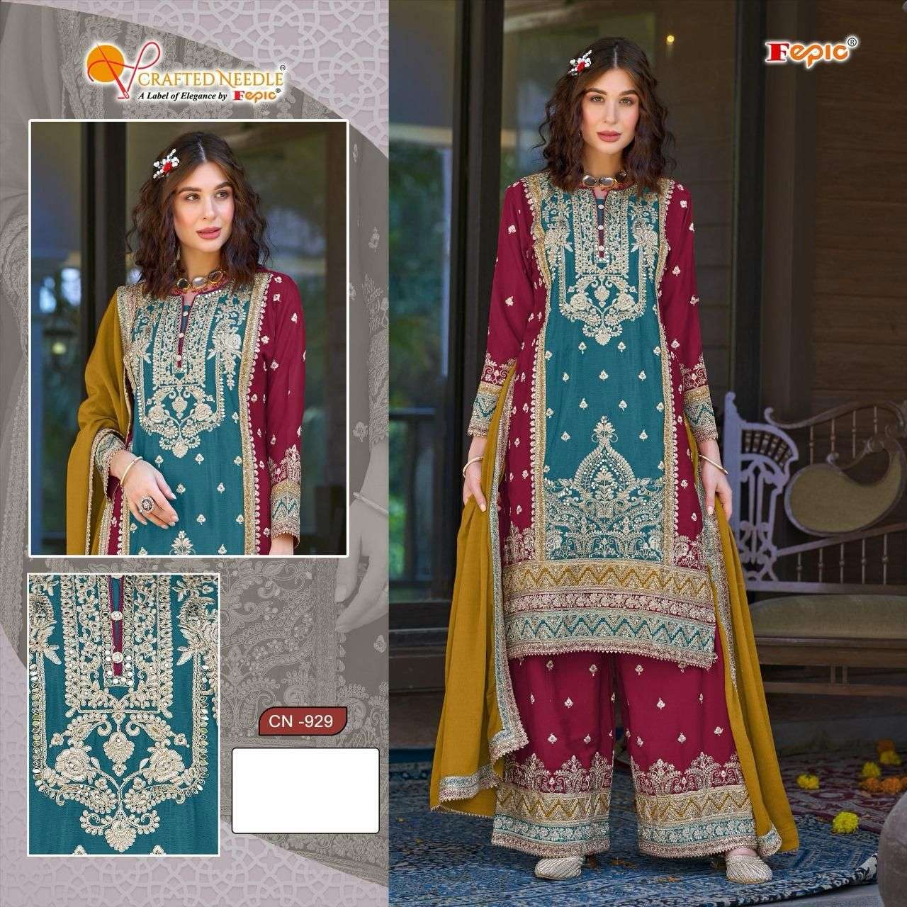Fepic Cn 929 Colors Pakistani Designer Readymade Dress Wedding Collection