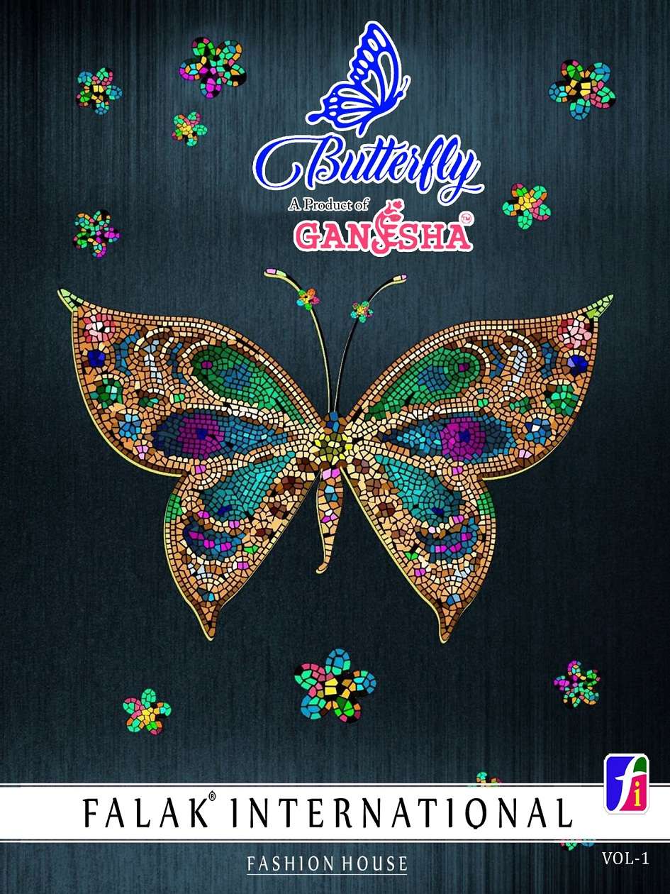 Ganesha Butterfly Vol 1 Printed Cotton Saree Catalog Dealer