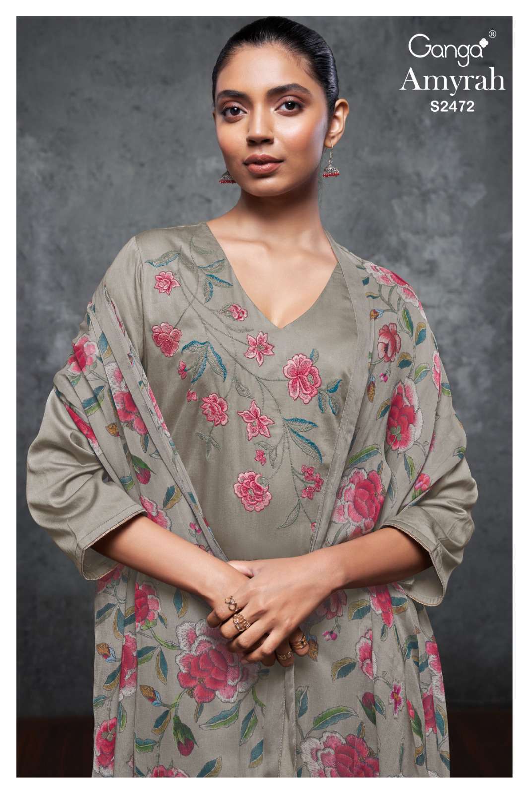 Ganga Amyrah 2472 Premium Designer Cotton Silk Unstitch Dress Dealers