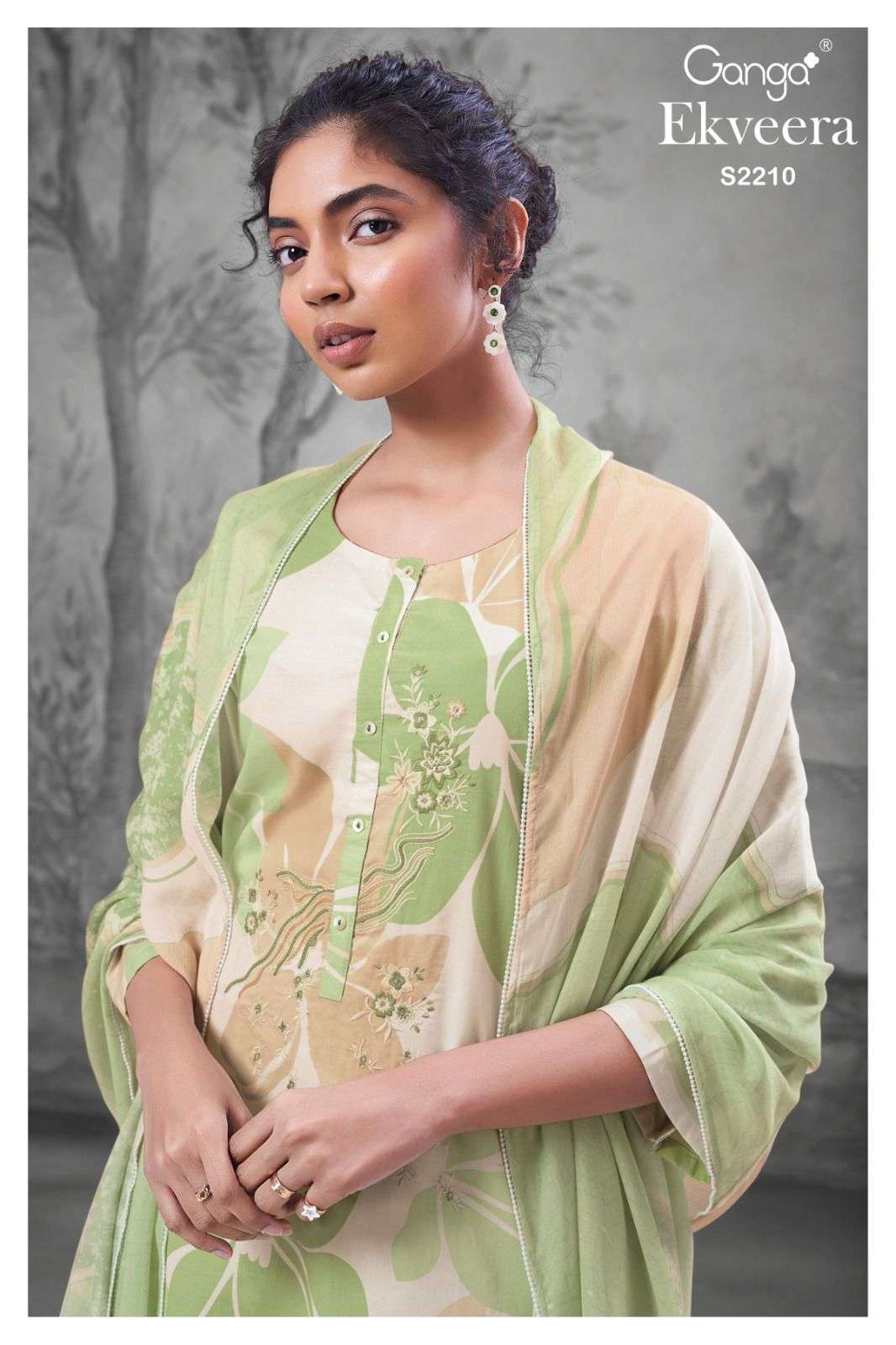 Ganga Ekveera 2210 Exclusive Cotton Premium Ladies Suit Dealers Surat