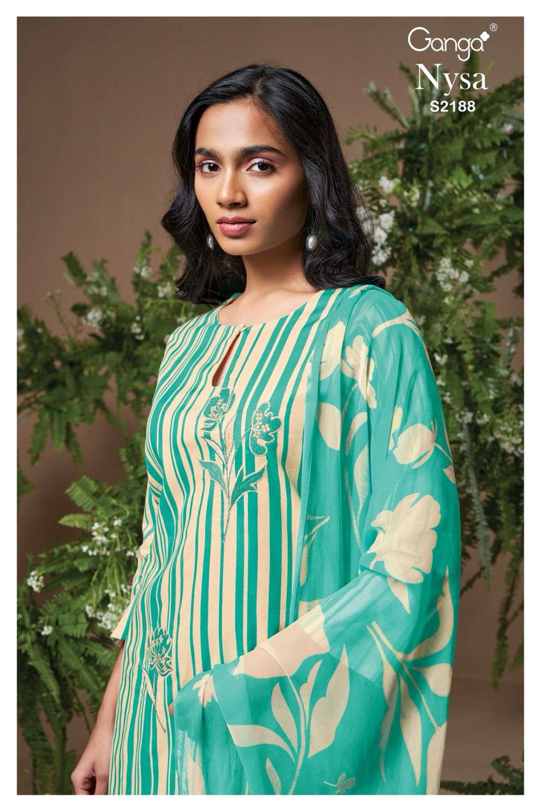 Ganga Nysa 2188 Branded Premium Cotton Dress Exporters
