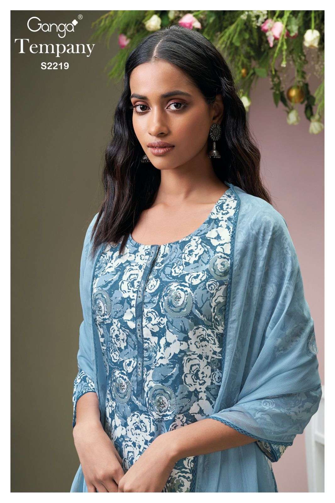 Ganga Tempany 2219 Printed Cotton Exclusive Suit Catalog Dealers