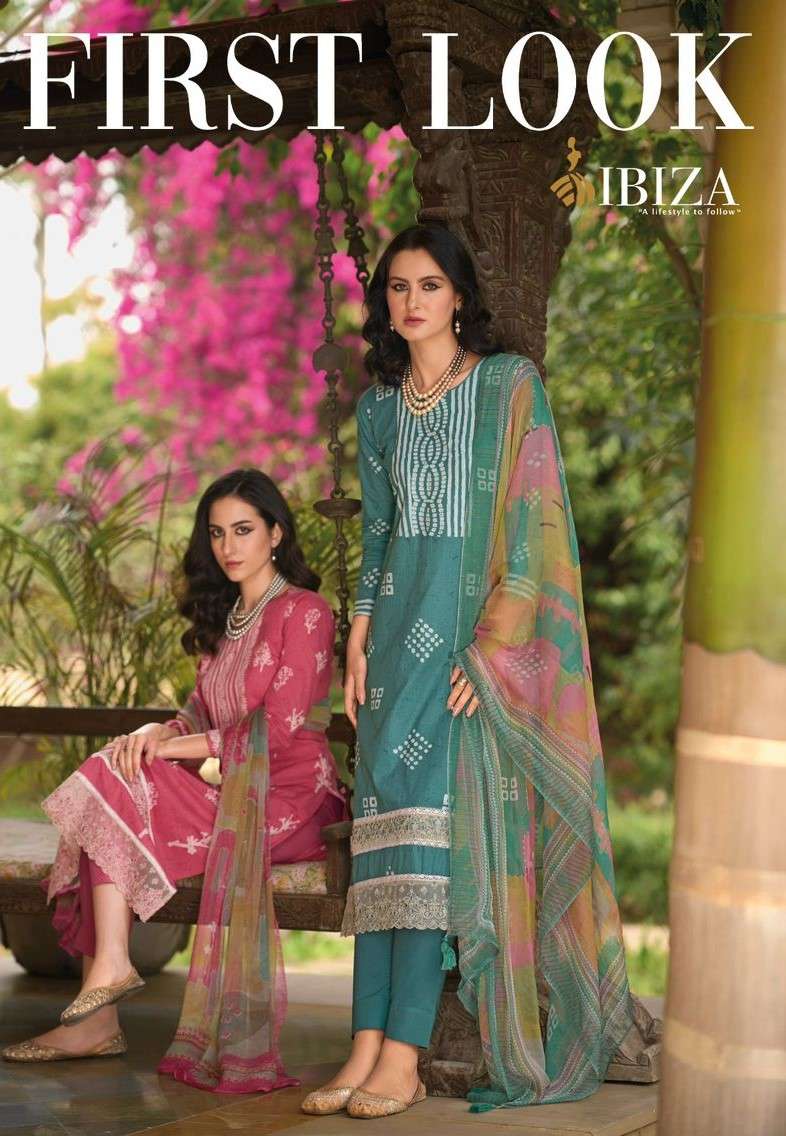 Ibiza First Look Fancy Cotton Ladies Salwar Kameez New Collection