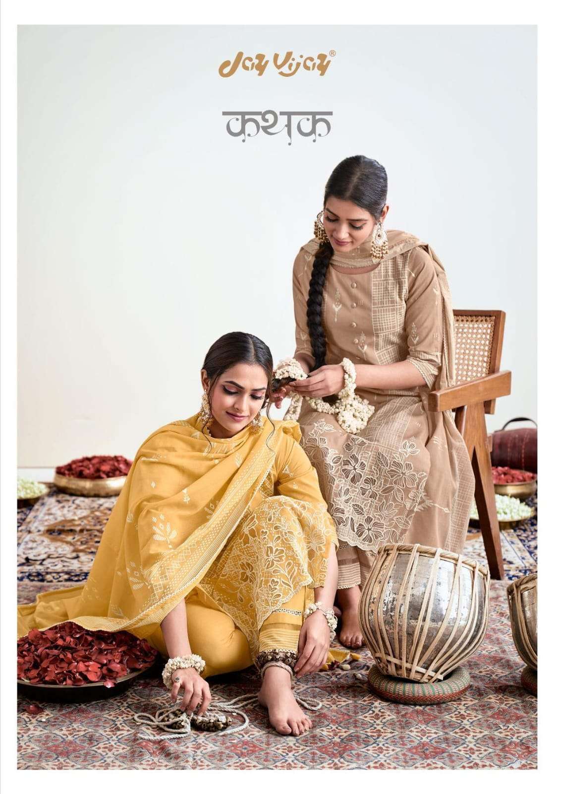 Jay Vijay Kathak Festival Wear Latest Designs Cotton Suit New Collection