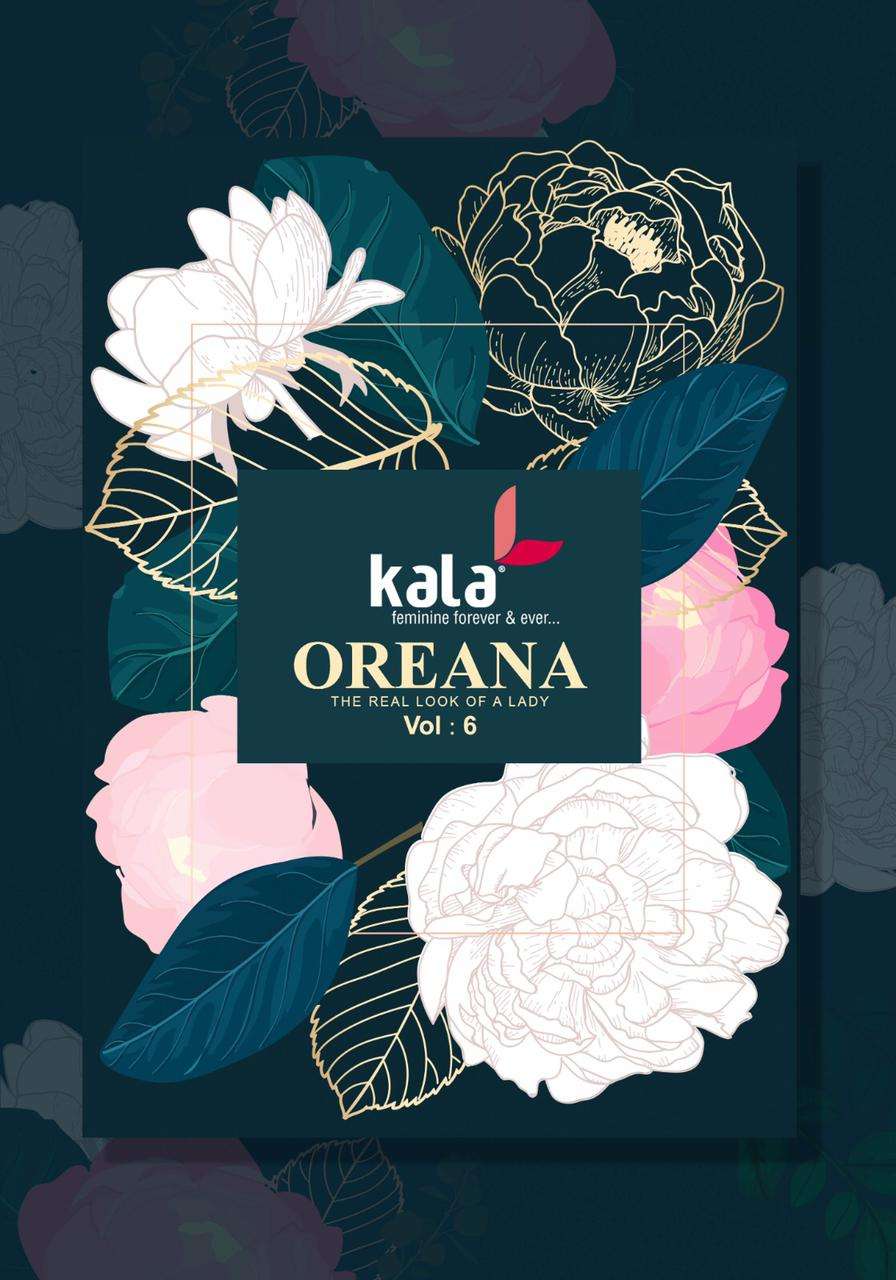 Kala Oreana Vol 6 Printed Pure Cotton Unstitch Suit Wholesalers