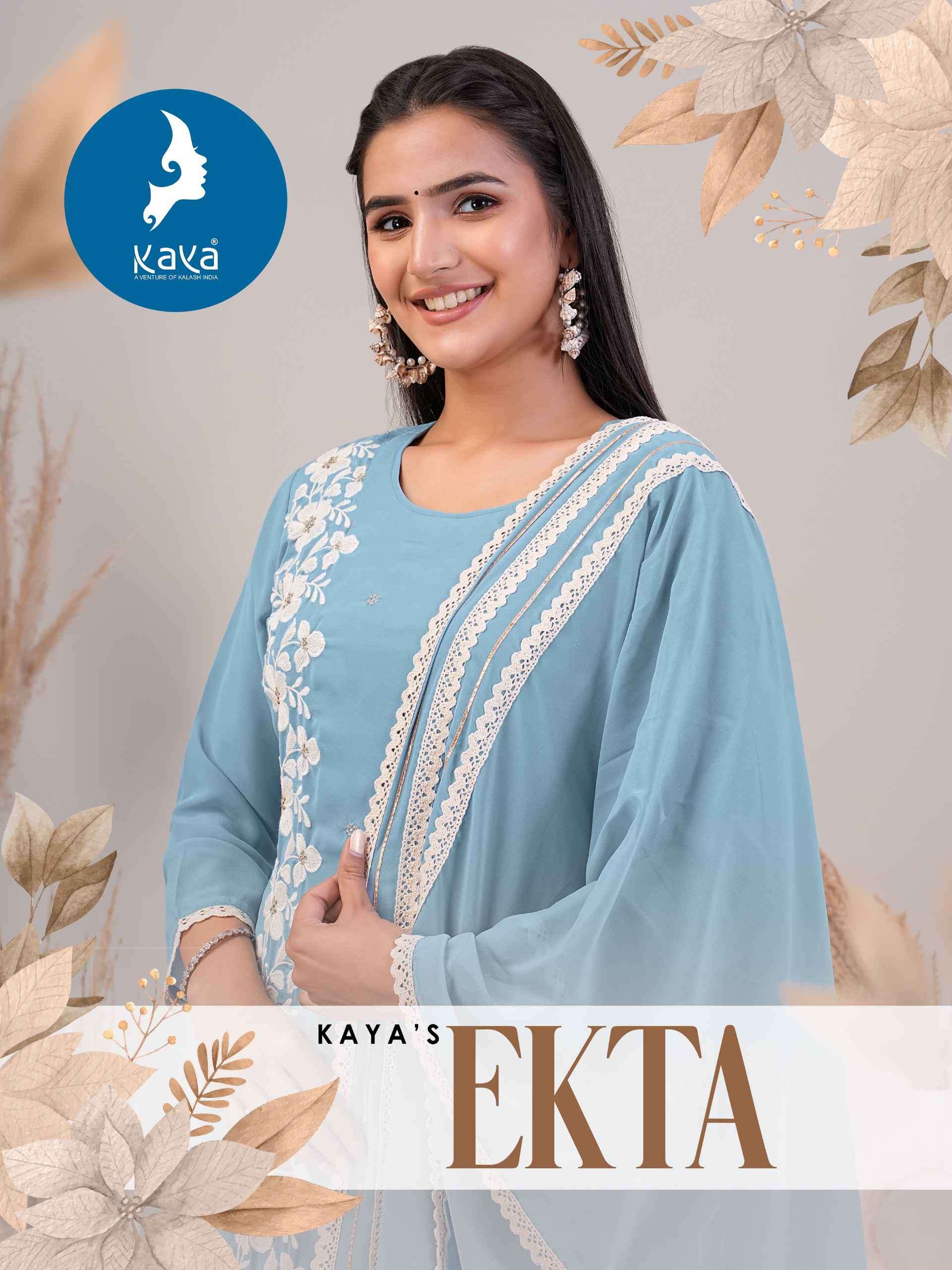 Kaya Ekta Readymade Fancy Straight Suit Festive Collection