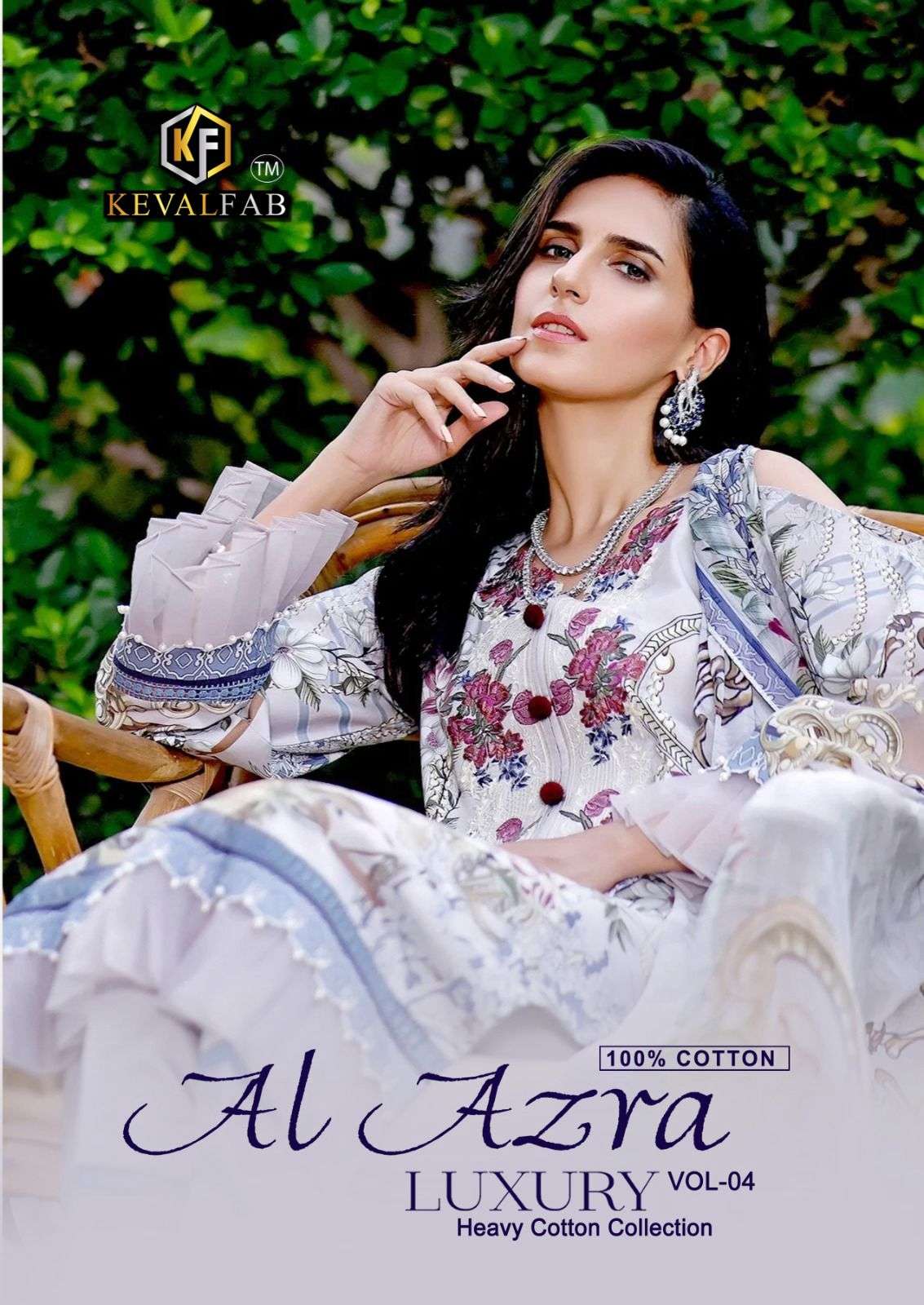 Keval Fab Al Azra Vol 4 Luxury Heavy Cotton Printed Dress Material Dealers