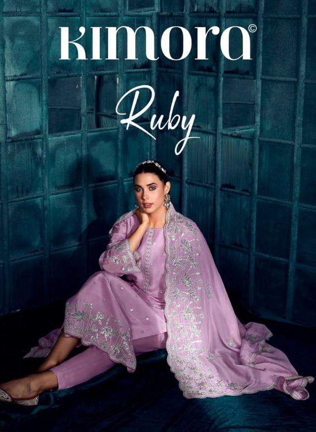 Kimora Ruby Exclusive Designer Silk Salwar Suit Catalog Supplier