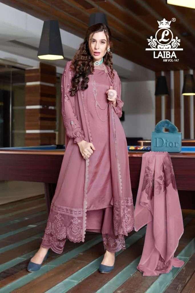Laiba Am Vol 147 Partywear Readymade Pakistani Suit Catalog Wholesaler