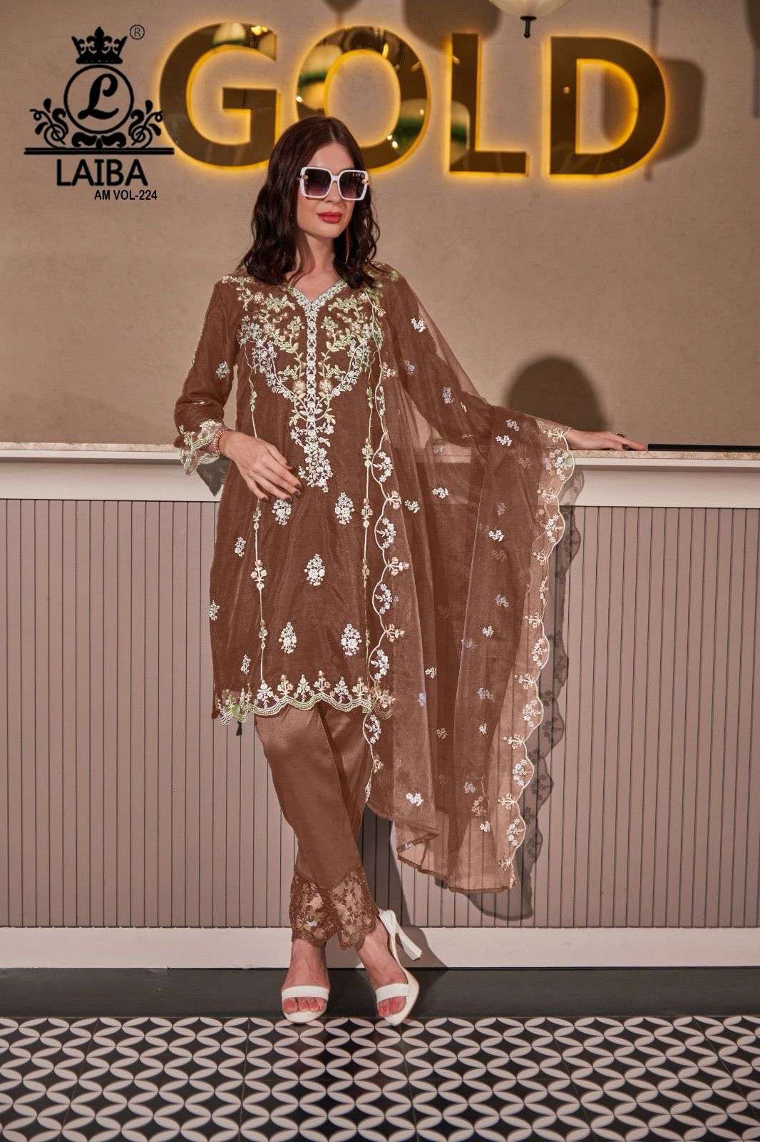 Laiba Am Vol 224 Festive Wear Pakistani 3 Piece Pair New Designs