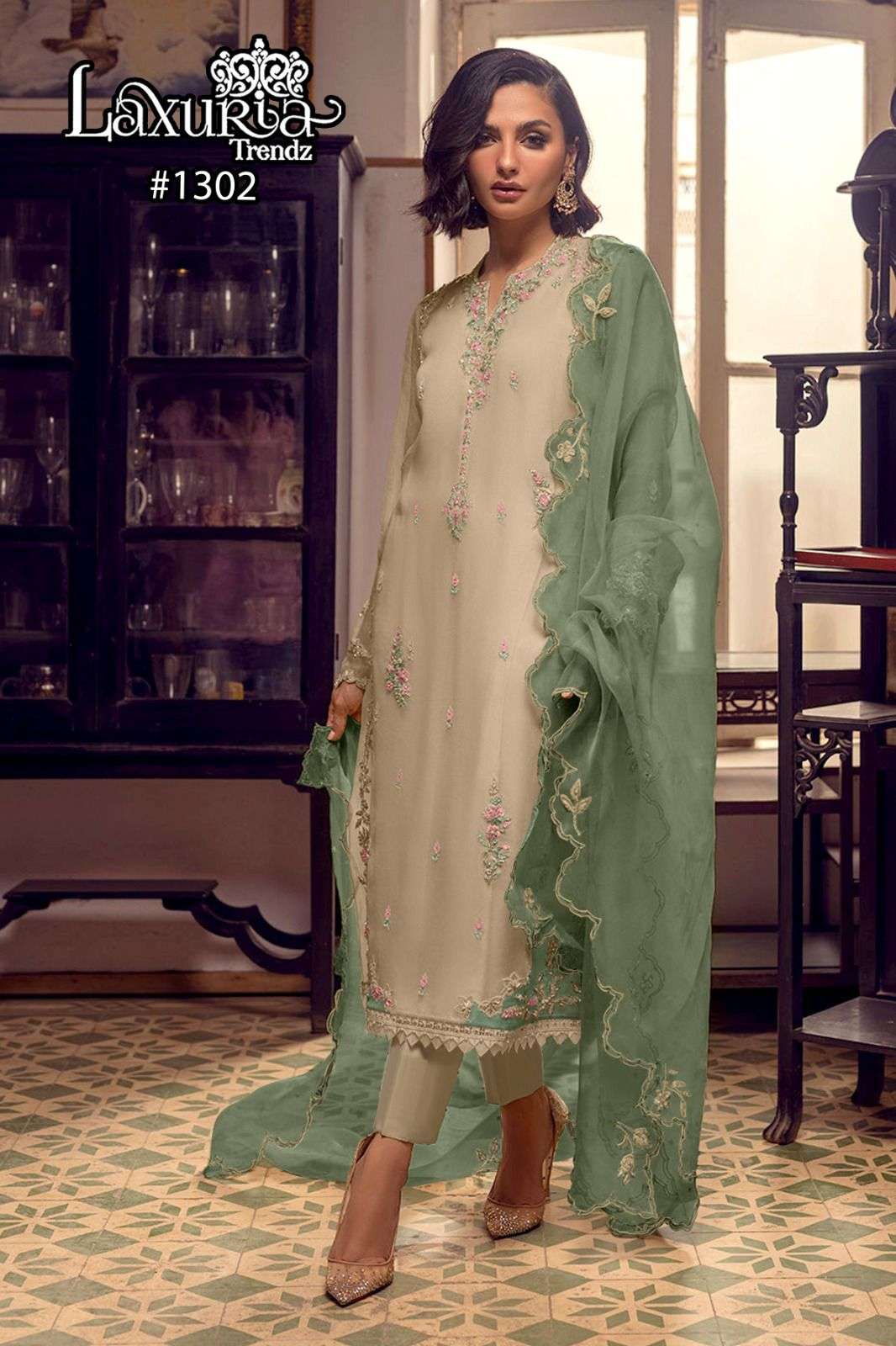 Laxuria Trends 1302 Pakistani Ready Made Suit Latest Designs