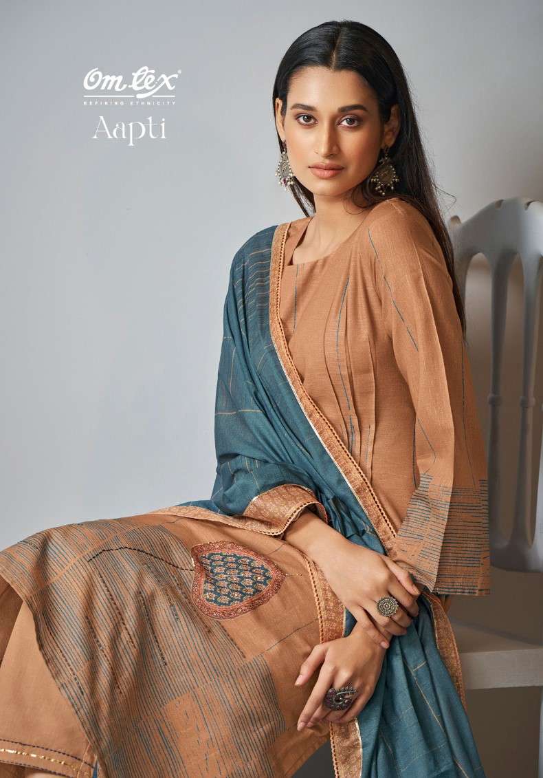 Omtex Aapti Latest Designs Cotton Suit Catalog New Collection