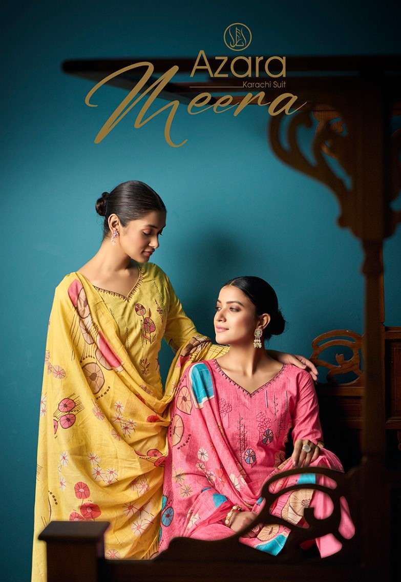 Radhika Azara Meera Designer Printed Fancy Cotton Dress Catalog Wholesales