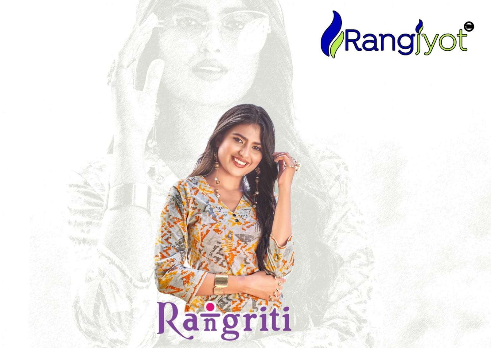 Rangjyot Rangriti Casual Wear Kurti Bottom Set Summer Collection
