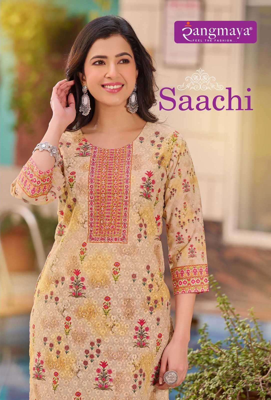 Rangmaya Saachi Fancy Wear Ladies Kurti Catalog Dealers