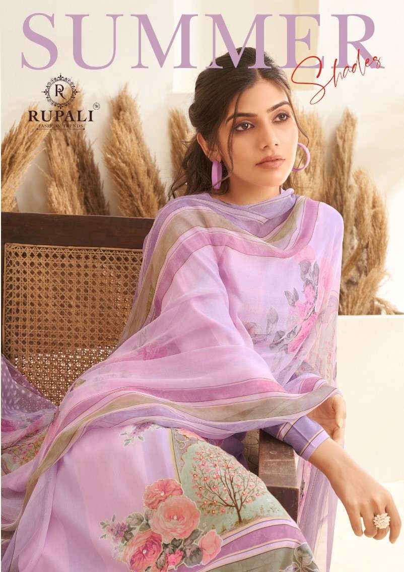 Rupali Fashion Summer Shades Digital Print Jam Satin Unstitch Suit Exporters