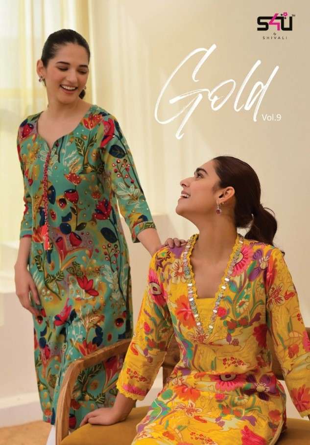 S4U Gold Vol 9 By Shivali Fancy Rayon Exclusive Kurti New Designs