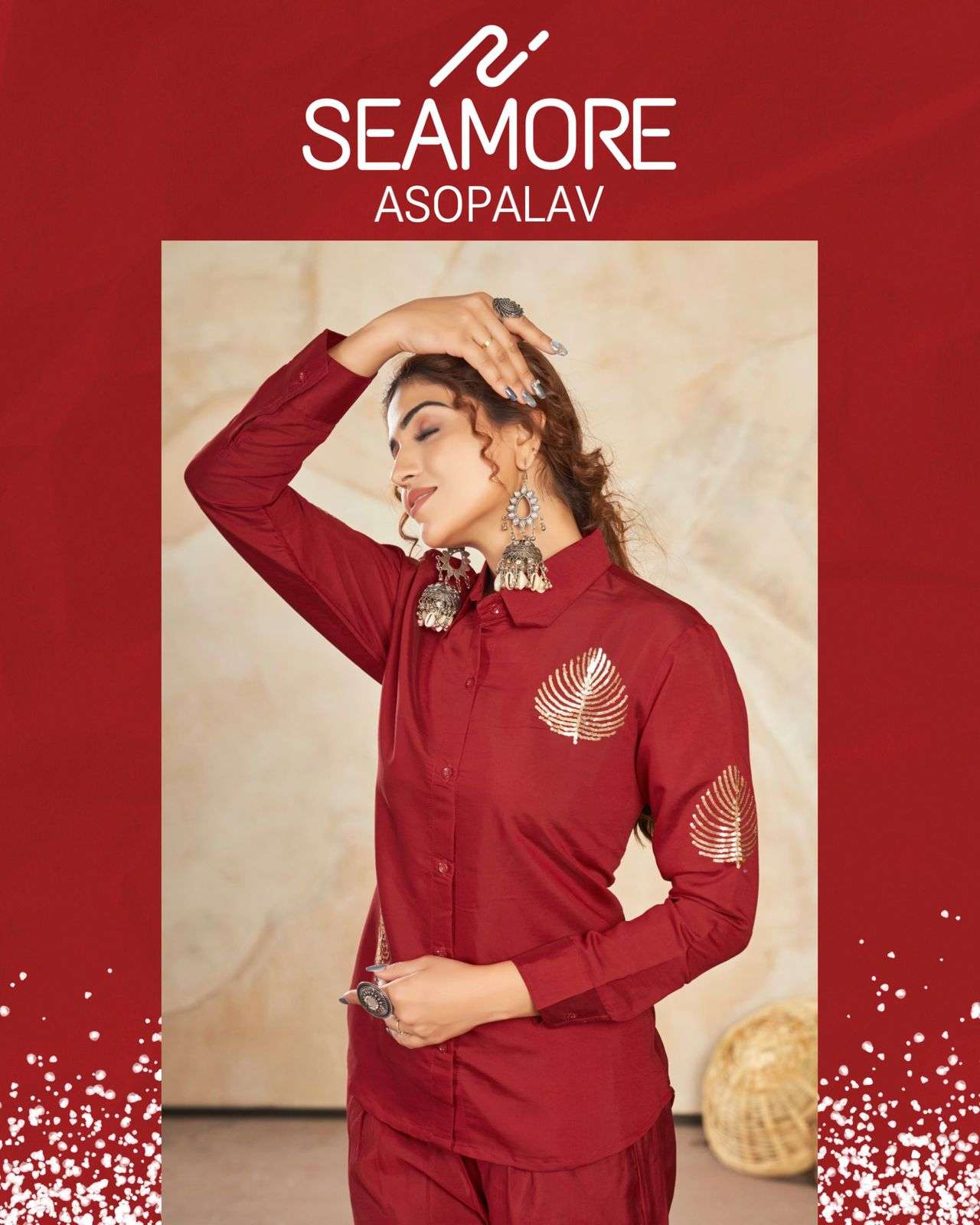 Seamore Asopalav Ladies Wear Shirt Bottom Set Western Outfit Dealers