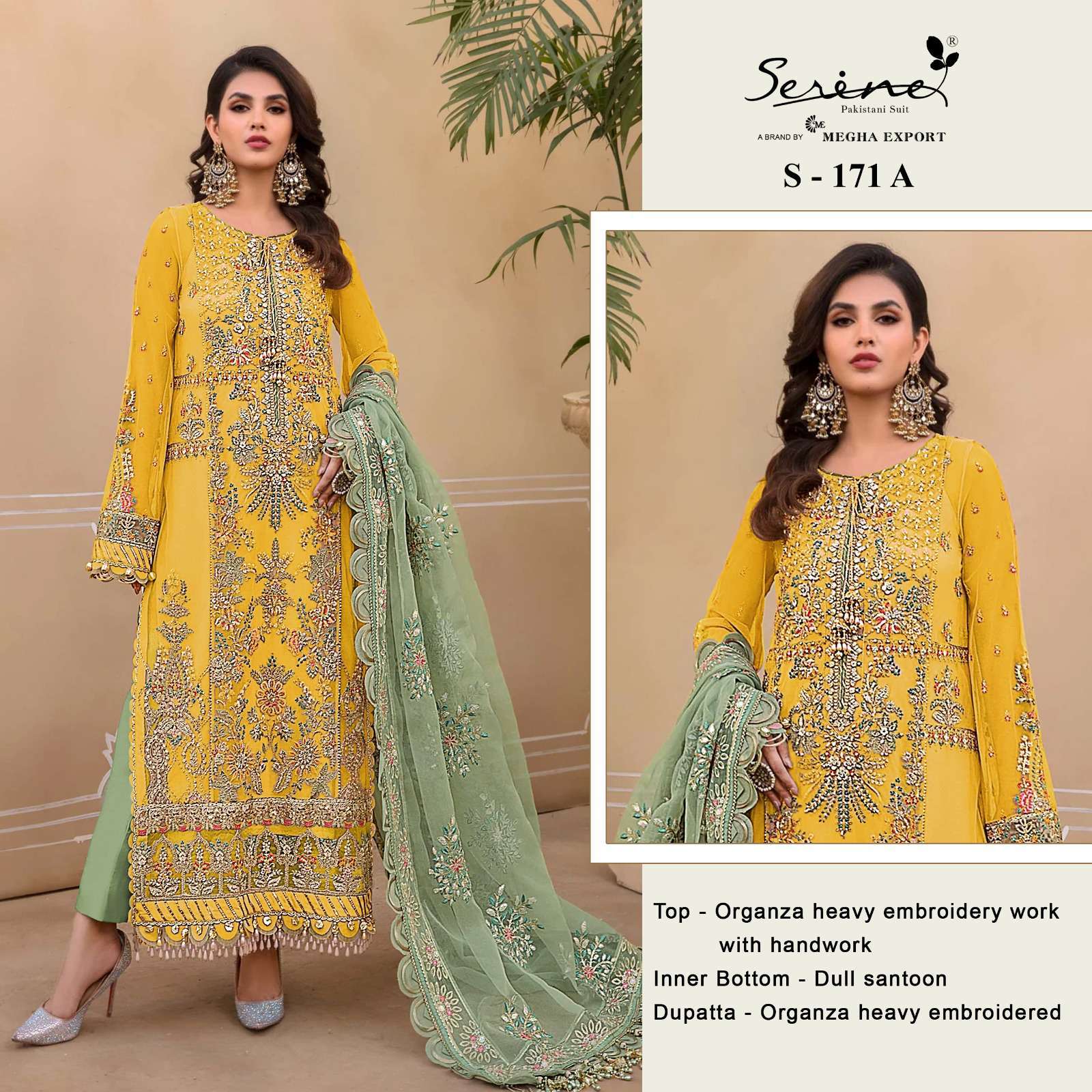 Serine S 171 Colors Partywear Pakistani Designer Dress Catalog Suppliers