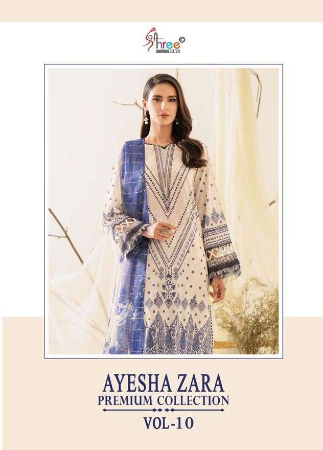 Shree Fabs Ayesha Zara Premium Collection Vol 10 Pakistani Collection Suit Exporters