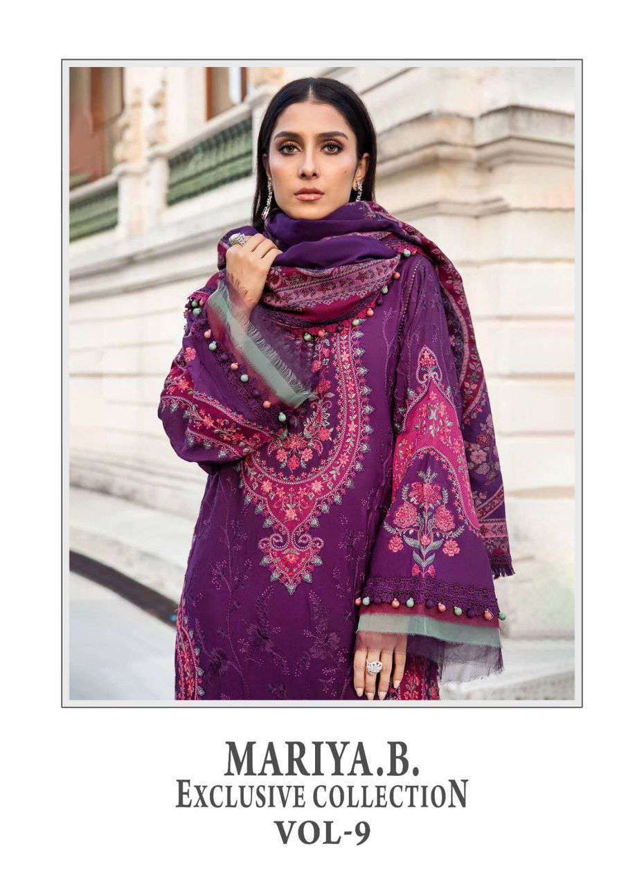 Shree Fabs Mariya B Exclusive Collection Vol 9 Exclusive Pakistani Dress Suppliers