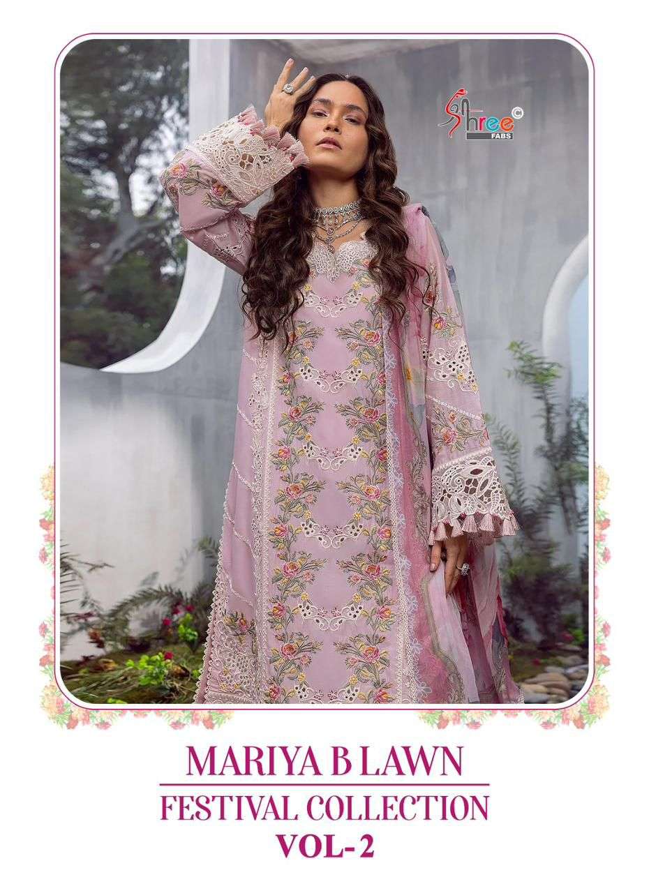 Shree Fabs Mariya B Lawn Festival Collection Vol 2 Pakistani Dress Festive Collection