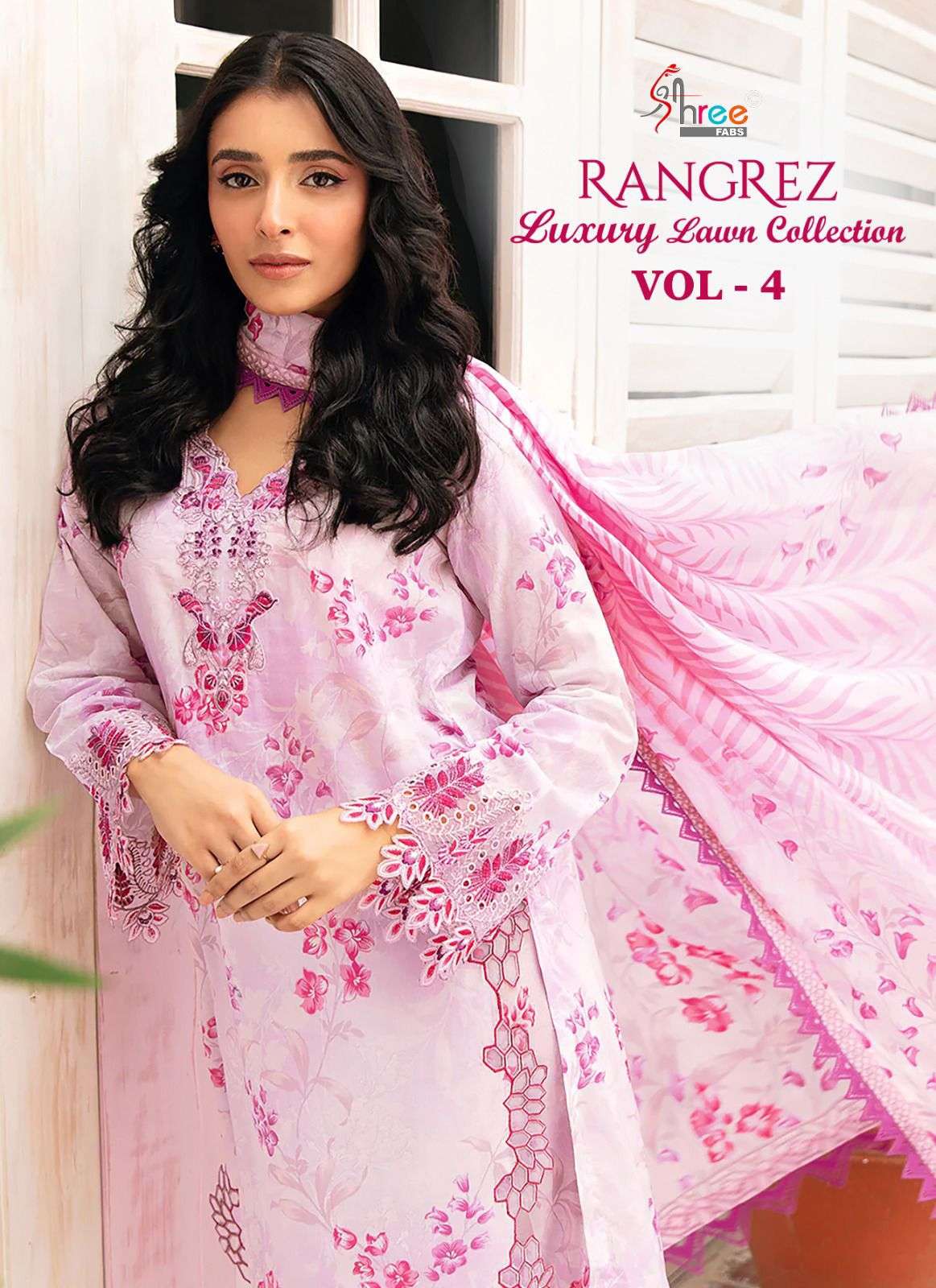 Shree Fabs Rangrez Luxury Lawn Collection Vol 4 Pakistani Cotton Dress New Designs
