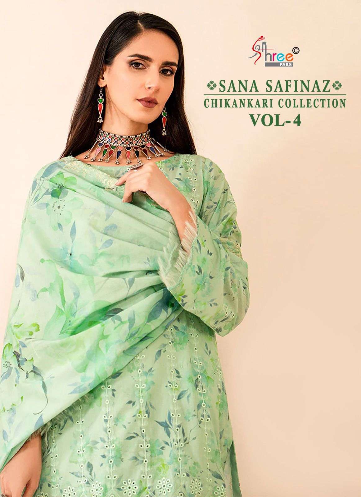 Shree Fabs Sana Safinaz Chikankari Collection Vol 4 Pakistani Suit Catalog Dealers