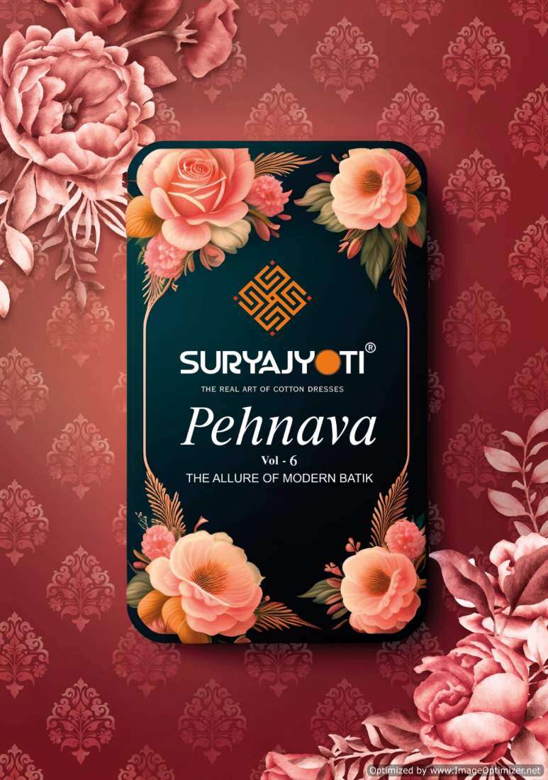 Suryajyoti Pehnava Vol 6 Printed Cotton Suit Online Catalog Suppliers