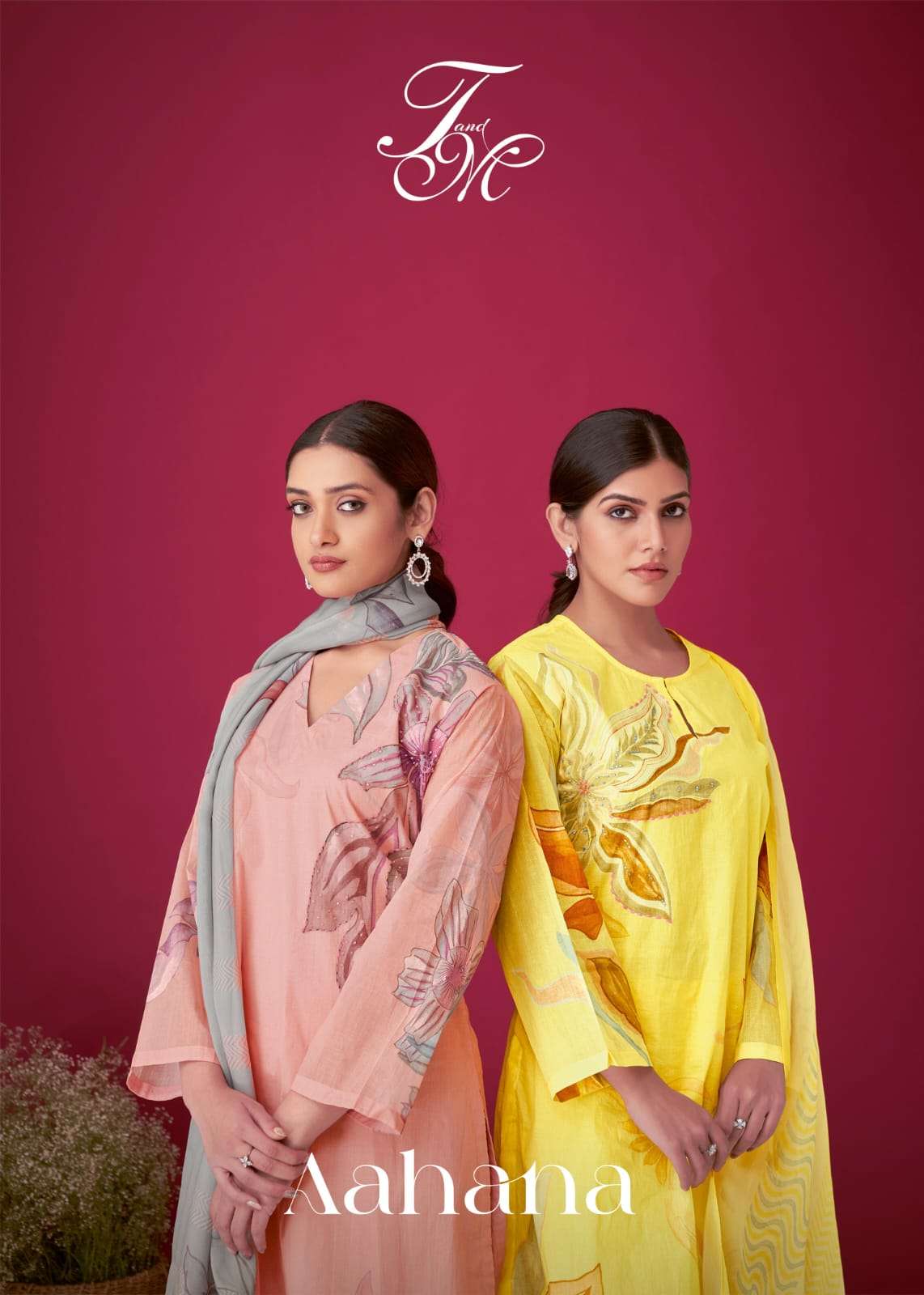 T And M Designer Aahana Fancy Silk Unstitch Ladies Suit Dealers