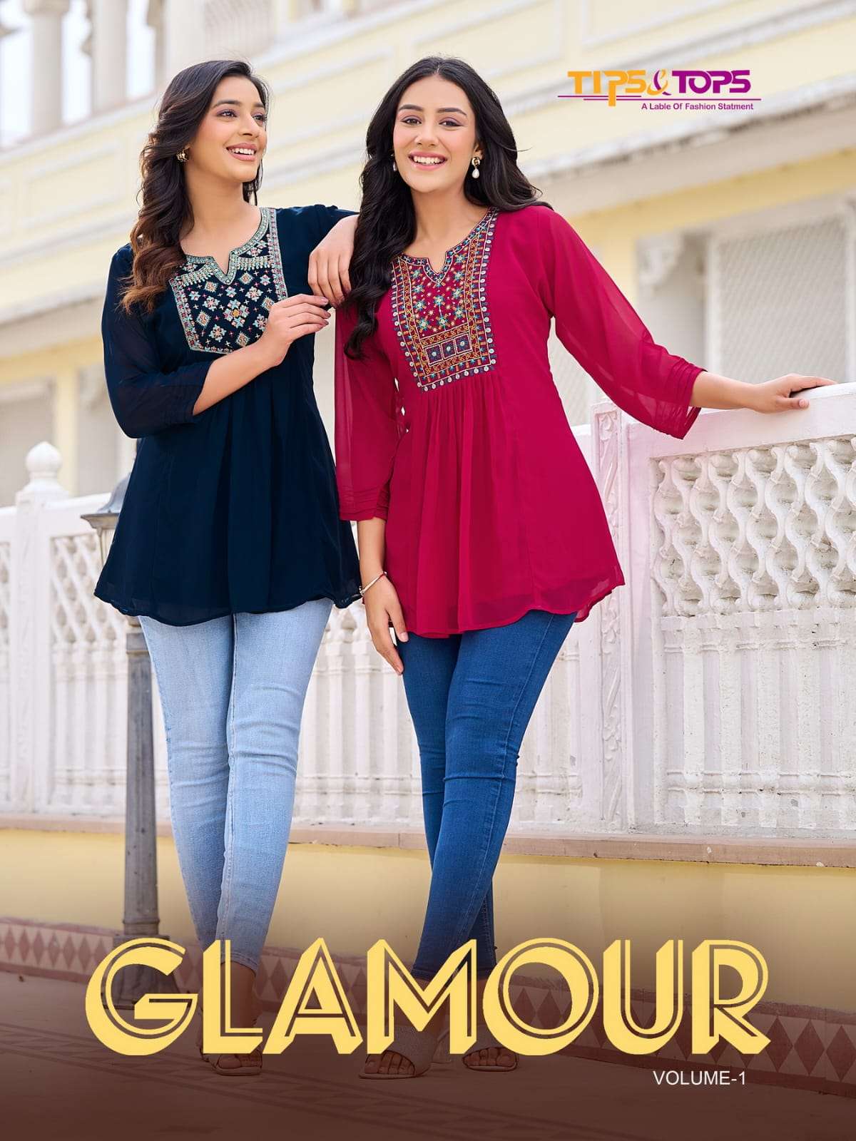 Tips And Tops Glamour Fancy Western Short Tops Ladies Collection