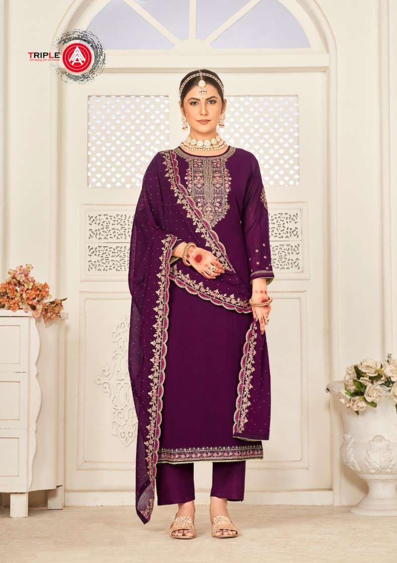 Triple AAA Aarushi Festive Collection Dress Catalog Exporters