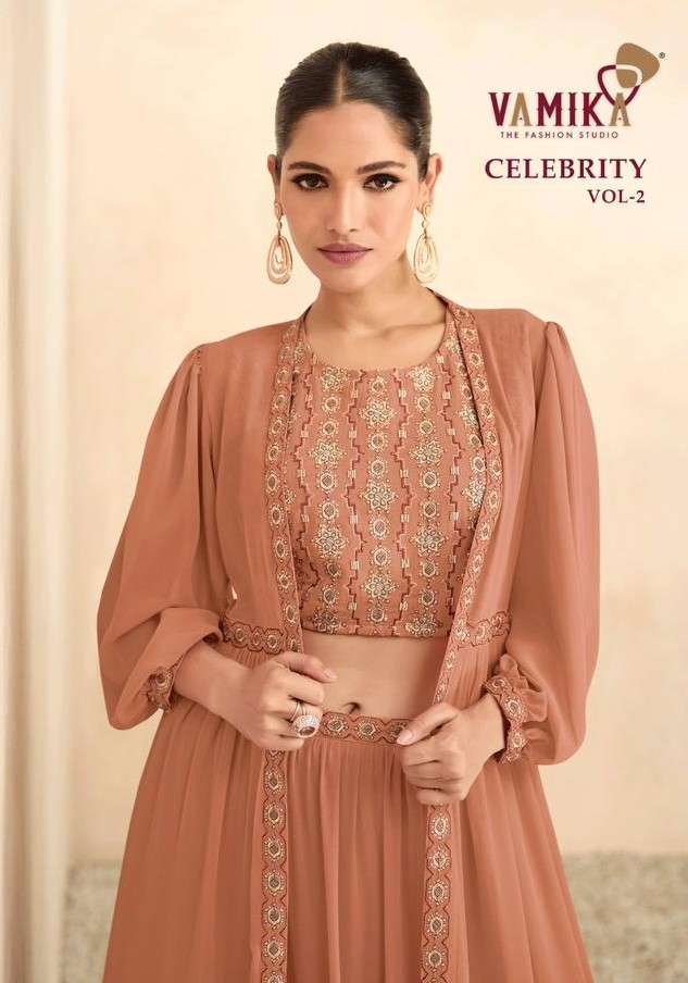 Vamika Celebrity Vol 2 Latest Designer 3 Piece Partywear Outfit Exporters