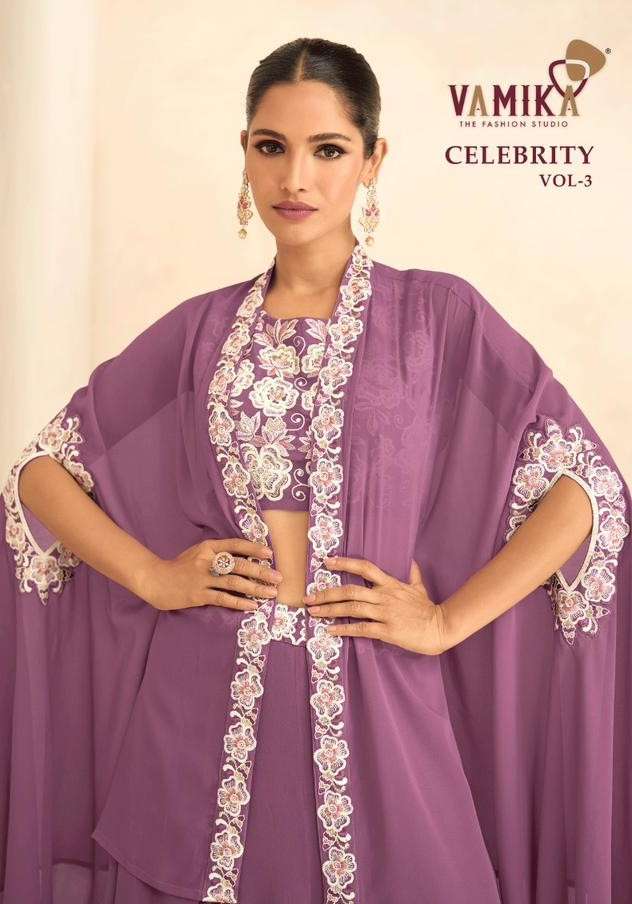 Vamika Celebrity Vol 3 Partywear Designer Koti Dress Indo Western Collection